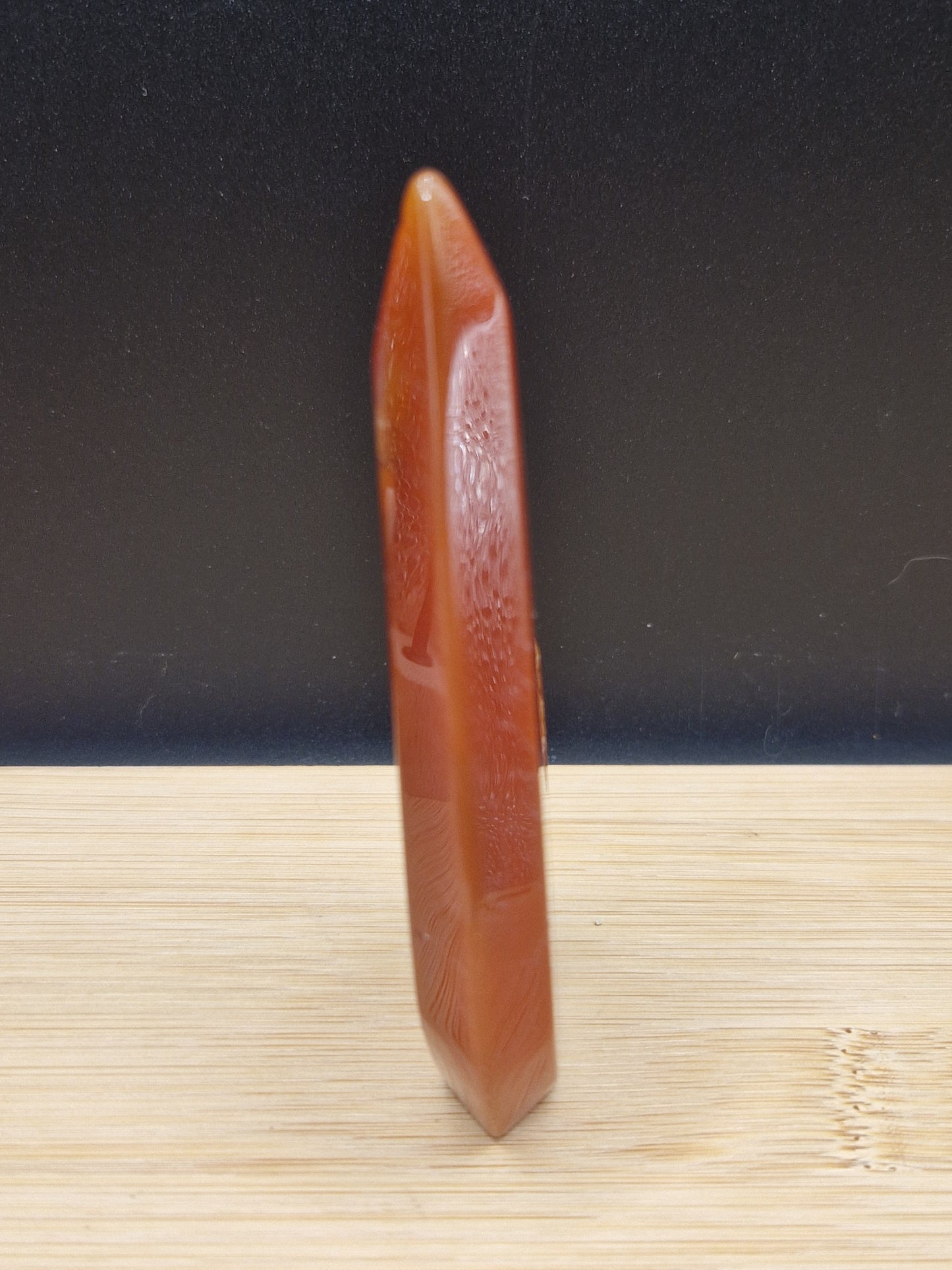 Flamme en Cornaline druzy