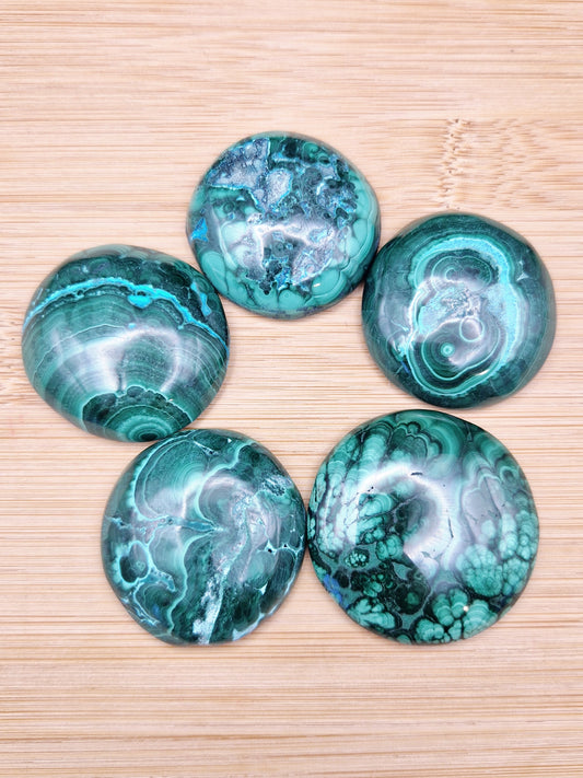 Galets anti stress Malachite