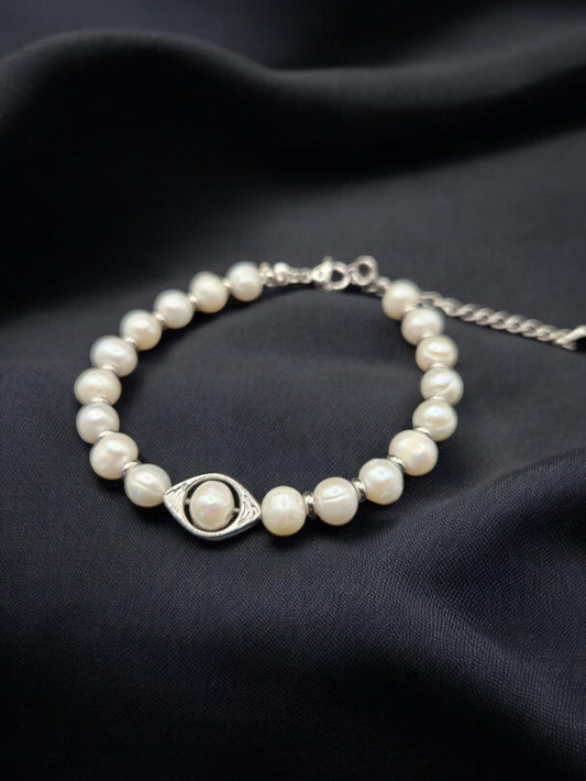 Bracelet Perle de culture & Acier