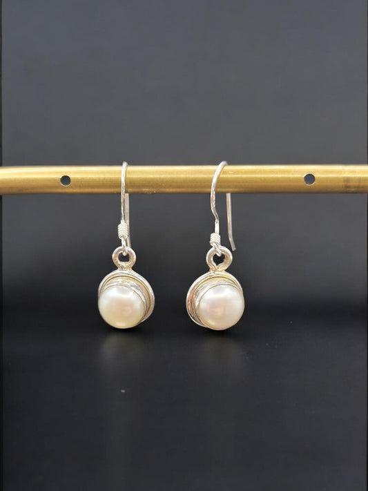 Boucles d’oreilles Perle de culture & Argent