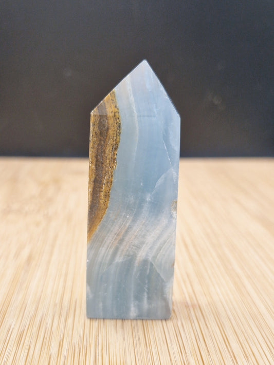 Pointe calcite bleue & Aragonite