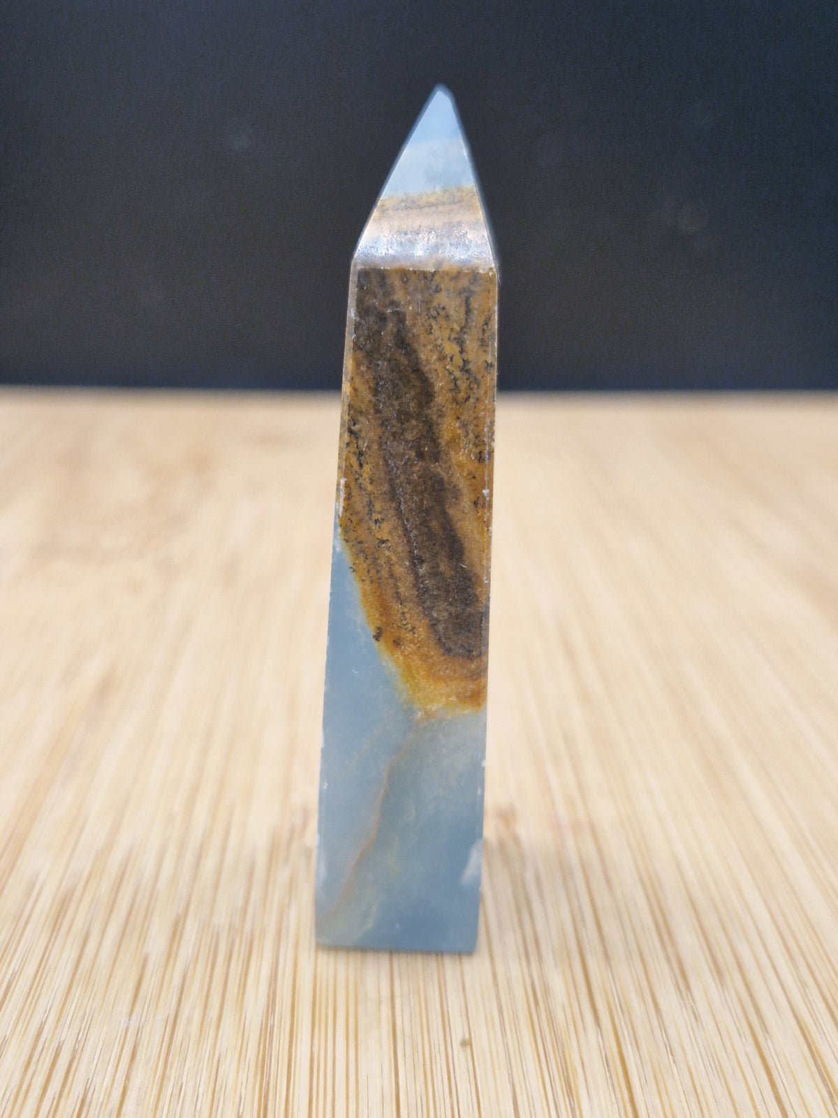 Pointe calcite bleue & Aragonite