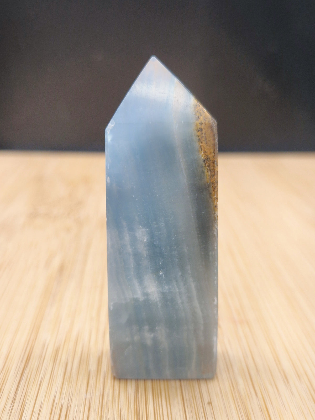 Pointe calcite bleue & Aragonite