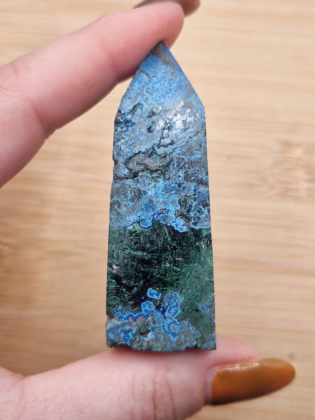 Pointe en Azurite Malachite