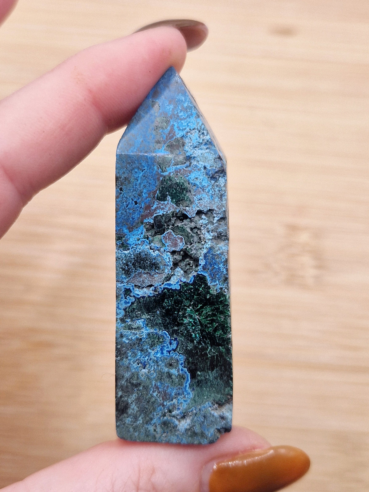 Pointe en Azurite Malachite