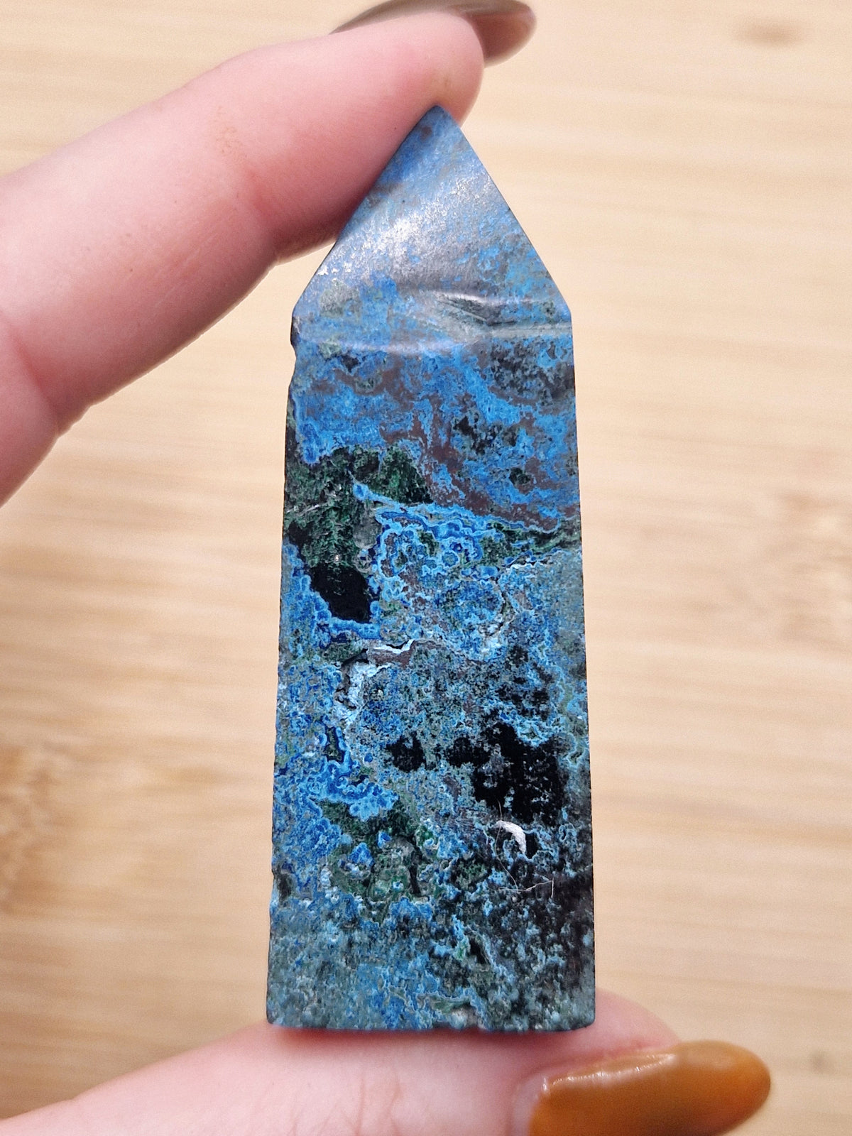 Pointe en Azurite Malachite