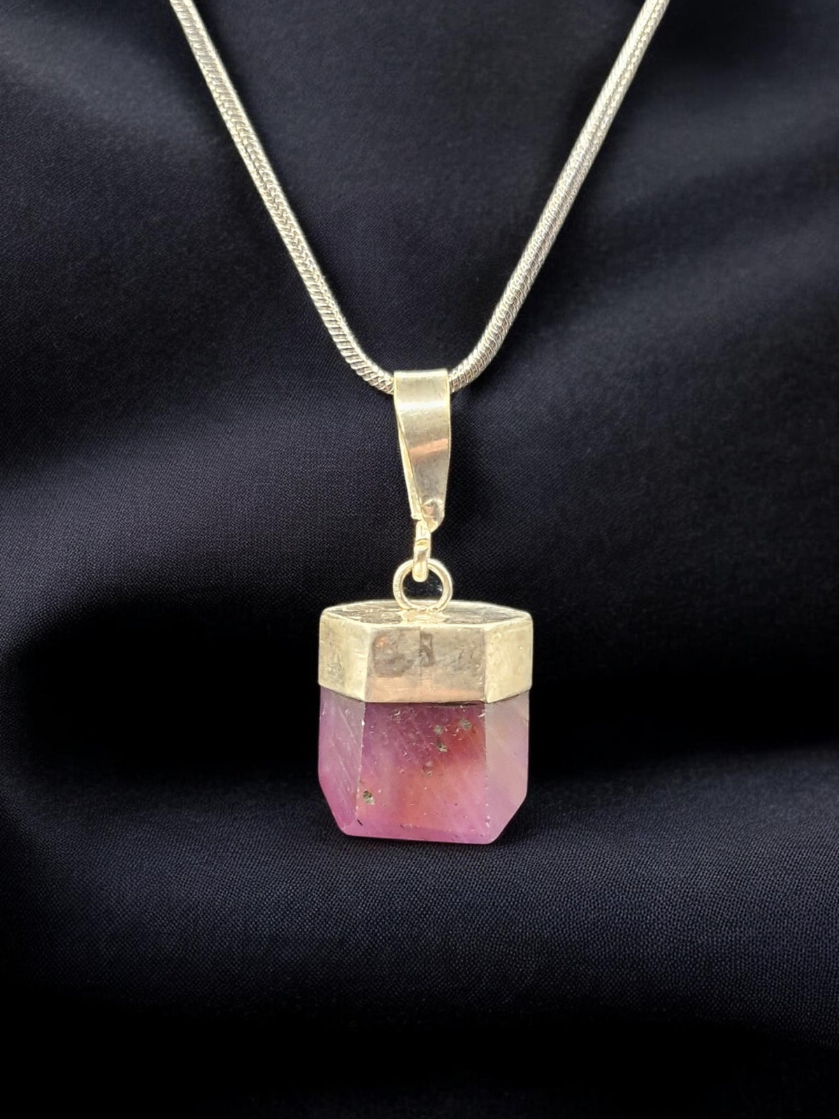 Pendentif Rubis argent