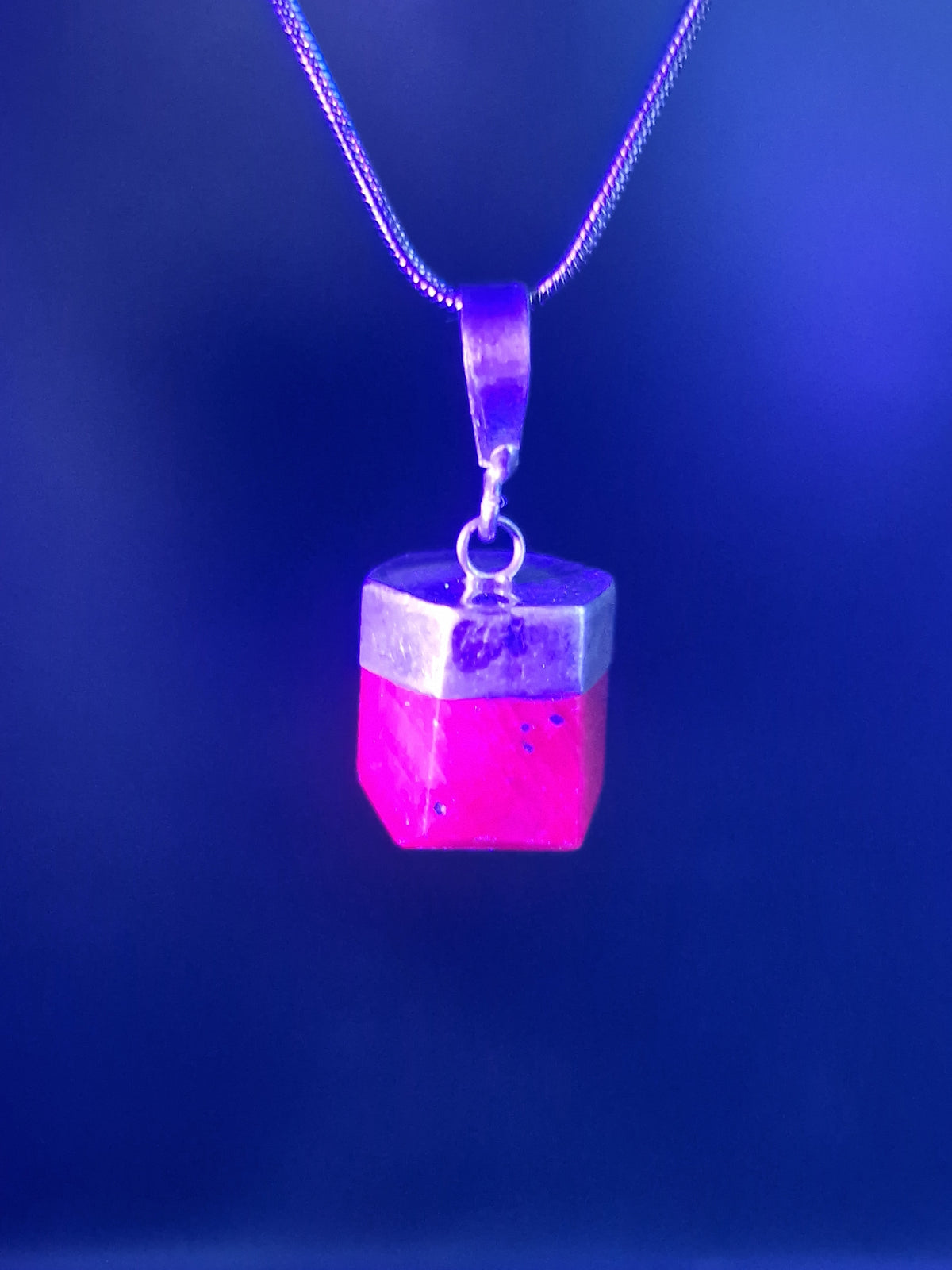 Pendentif Rubis argent