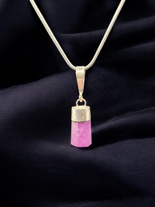 Pendentif Rubis argent