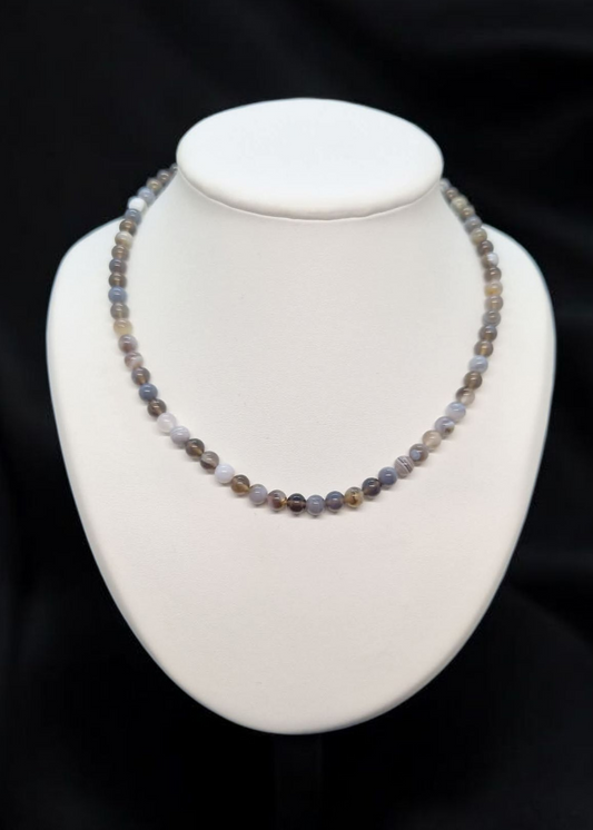 Collier Agate du Botswana