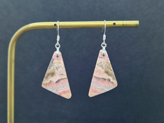 Boucles d'oreilles Rhodochrosite
