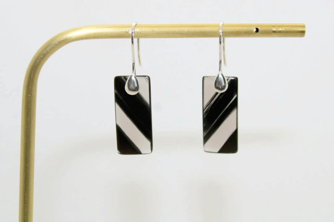 Boucles d'oreilles Obsidienne Midnight Lace