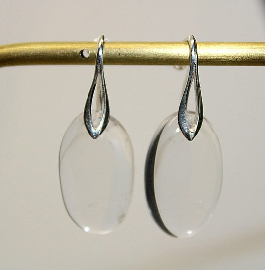 Boucles d'oreilles cristal de roche