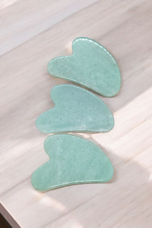 Guasha en Aventurine verte