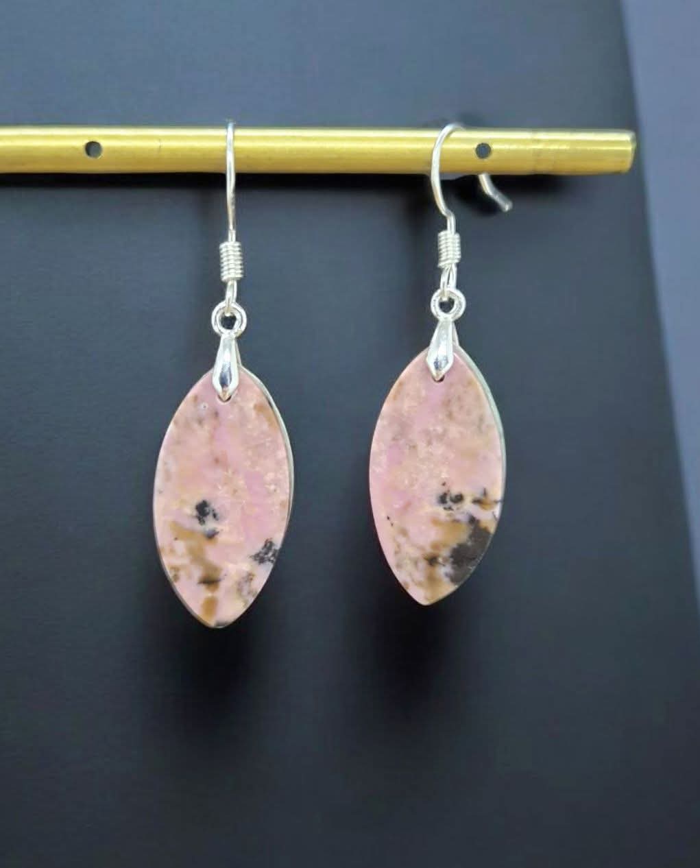 Boucles d'oreilles Rhodonite
