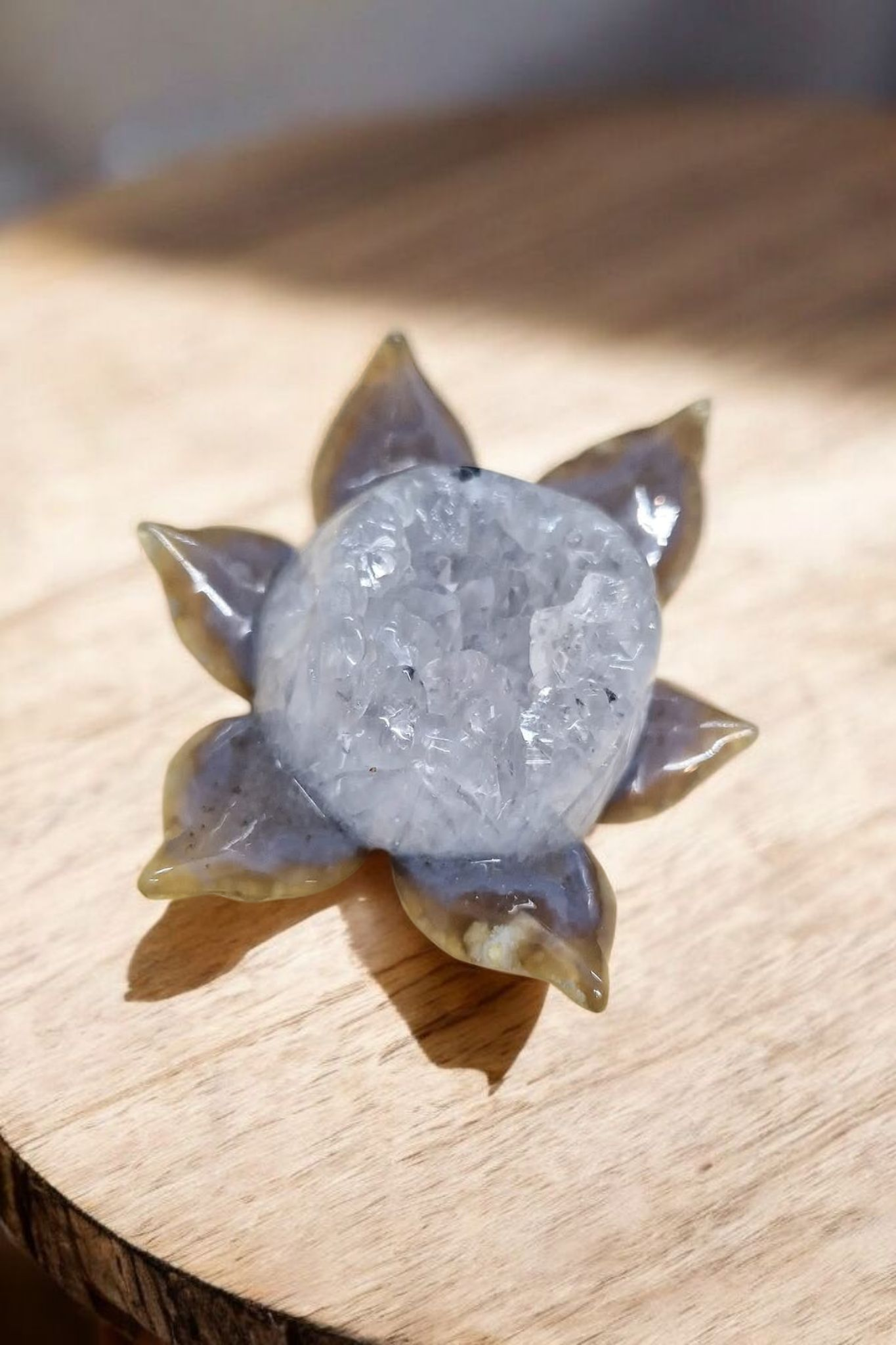 Fleur de lotus Agate