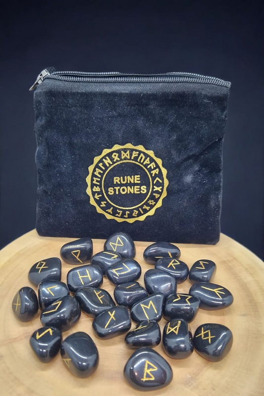 Runes en Agate noire