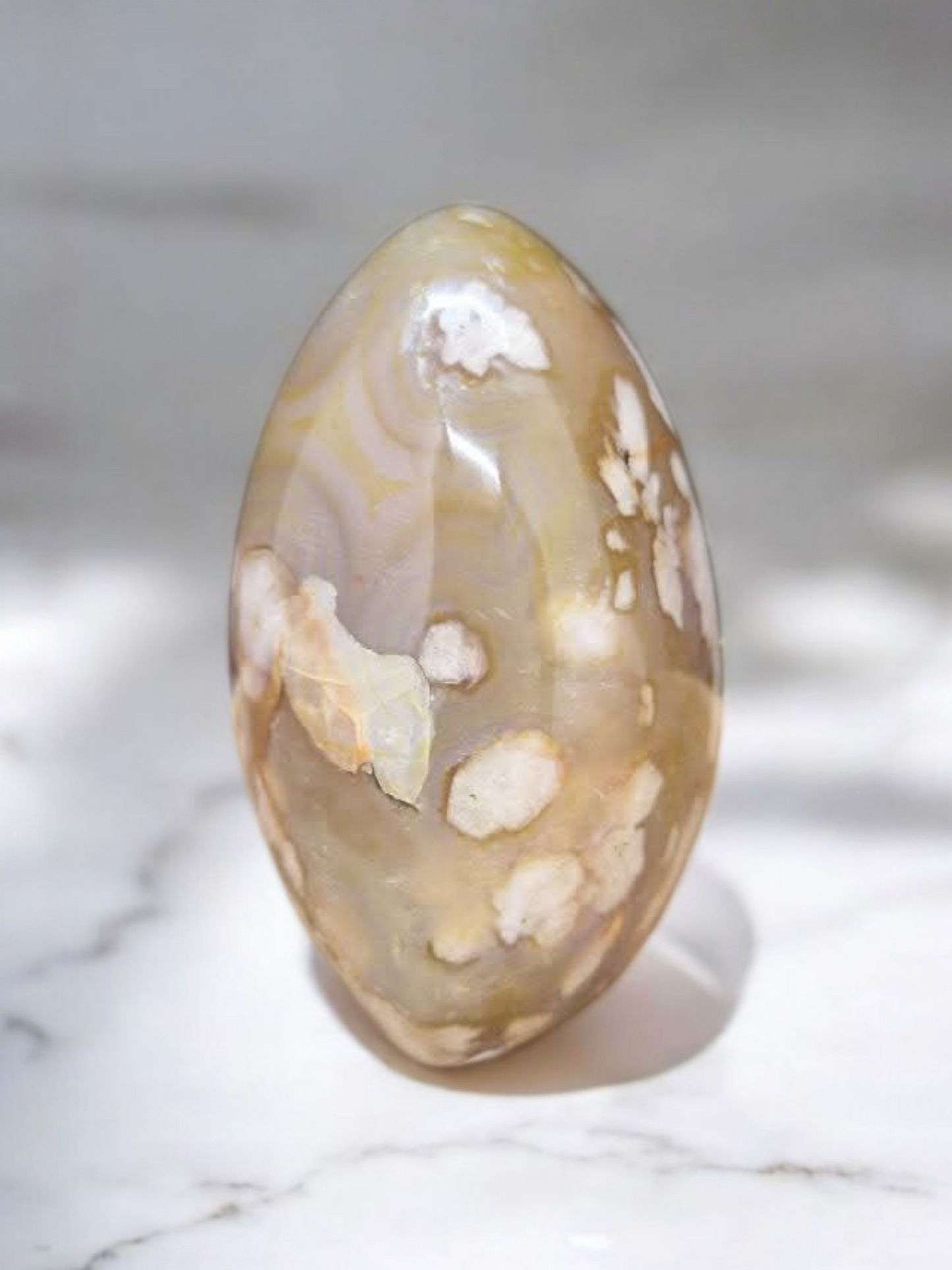 Forme libre Agate fleur de cerisier