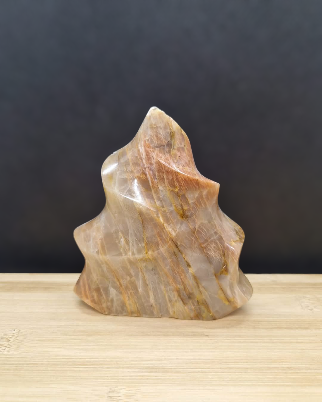 Flamme pierre de lune beige
