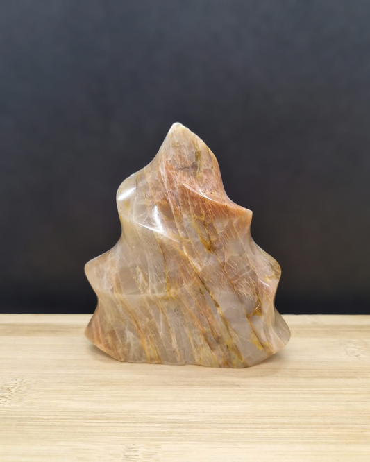 Flamme pierre de lune beige