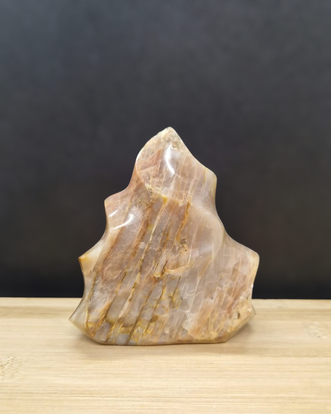 Flamme pierre de lune beige