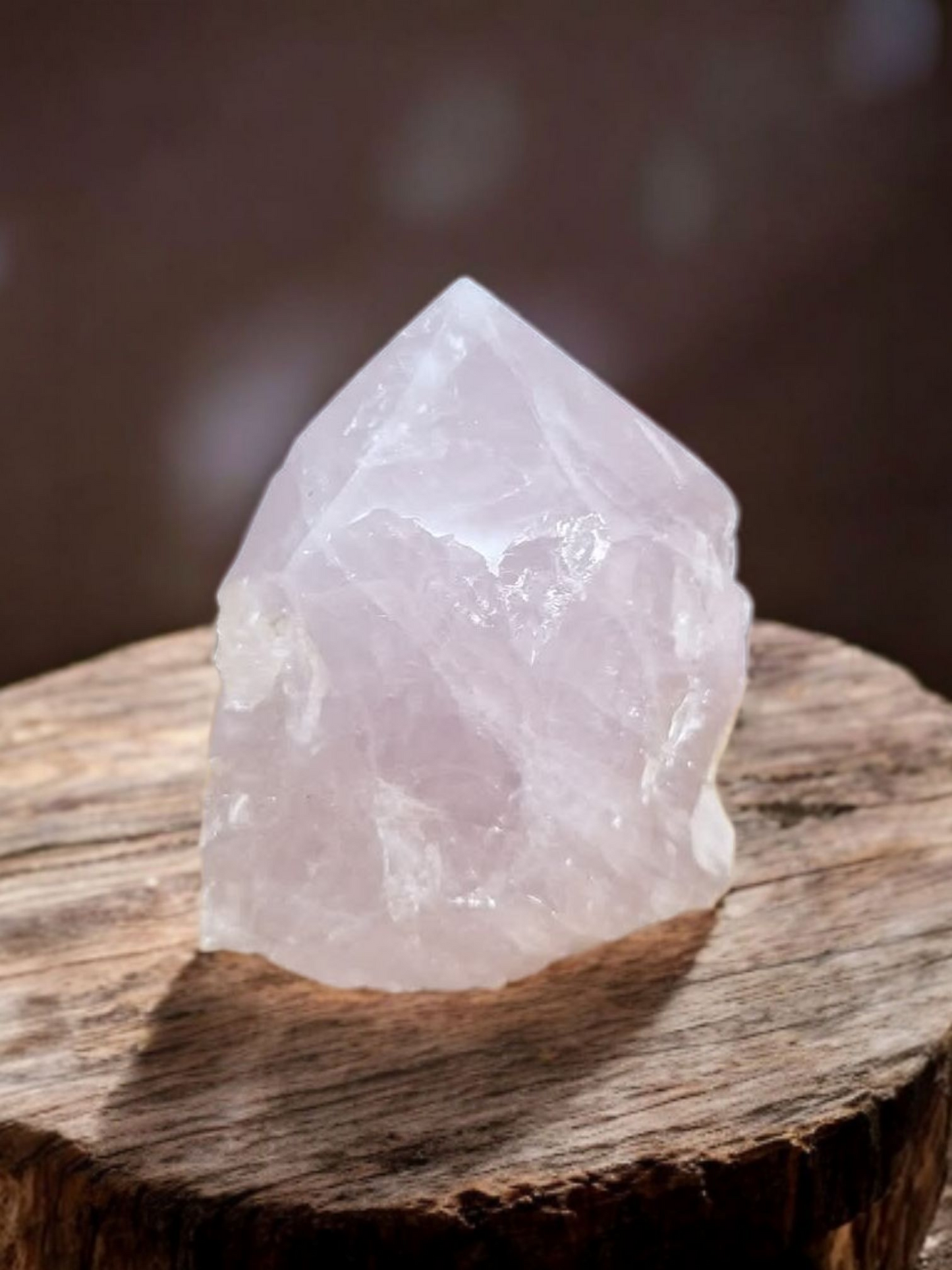 Pointe Quartz Rose semi polie