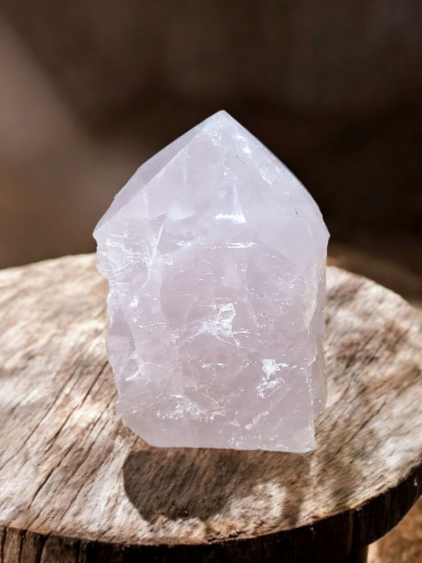 Pointe Quartz Rose semi polie