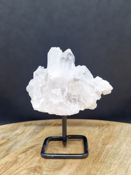 Druse de quartz sur socle