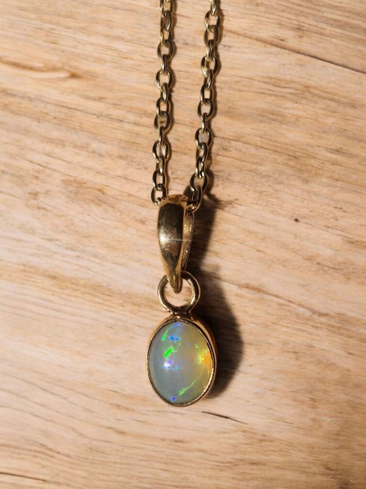 Pendentif Opale welo Argent