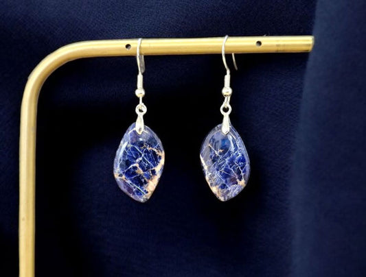 Boucles d'oreilles Sodalite