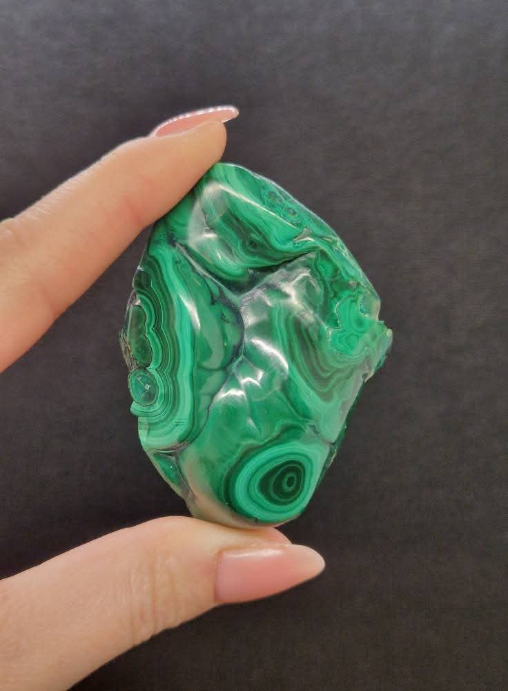 Malachite semi polie