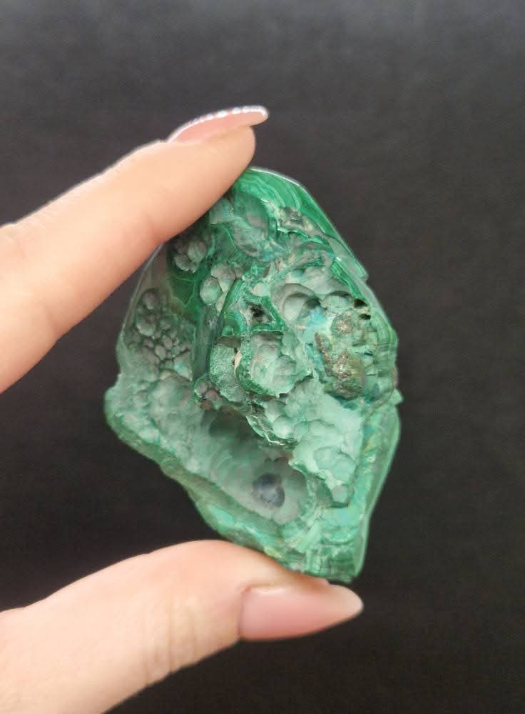 Malachite semi polie