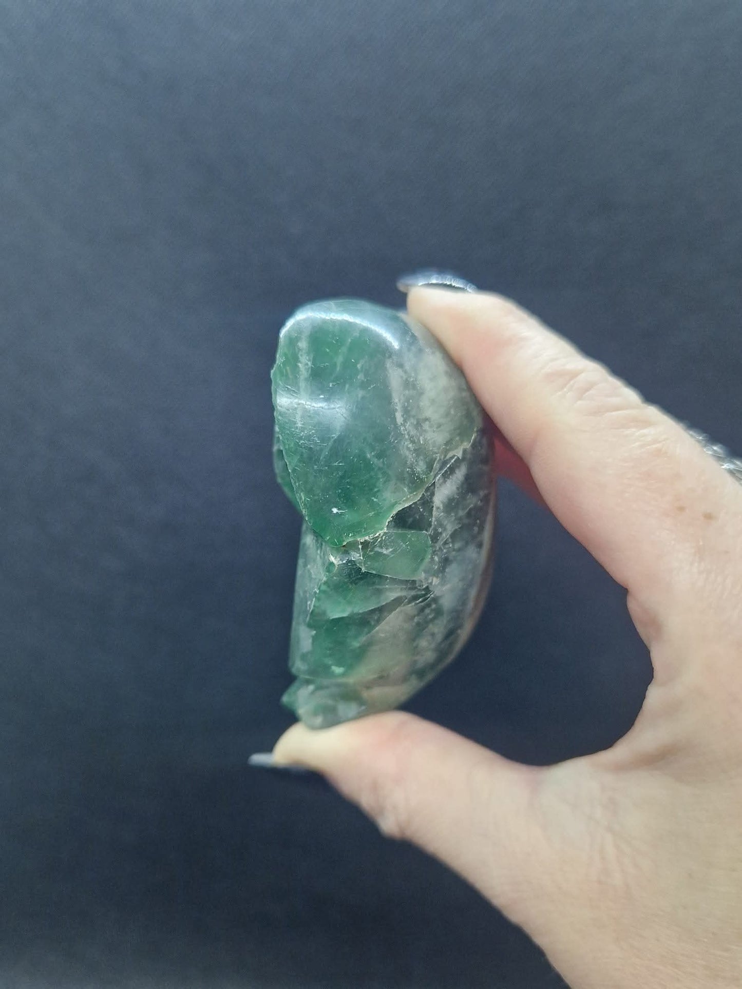 Cœur Fluorite verte