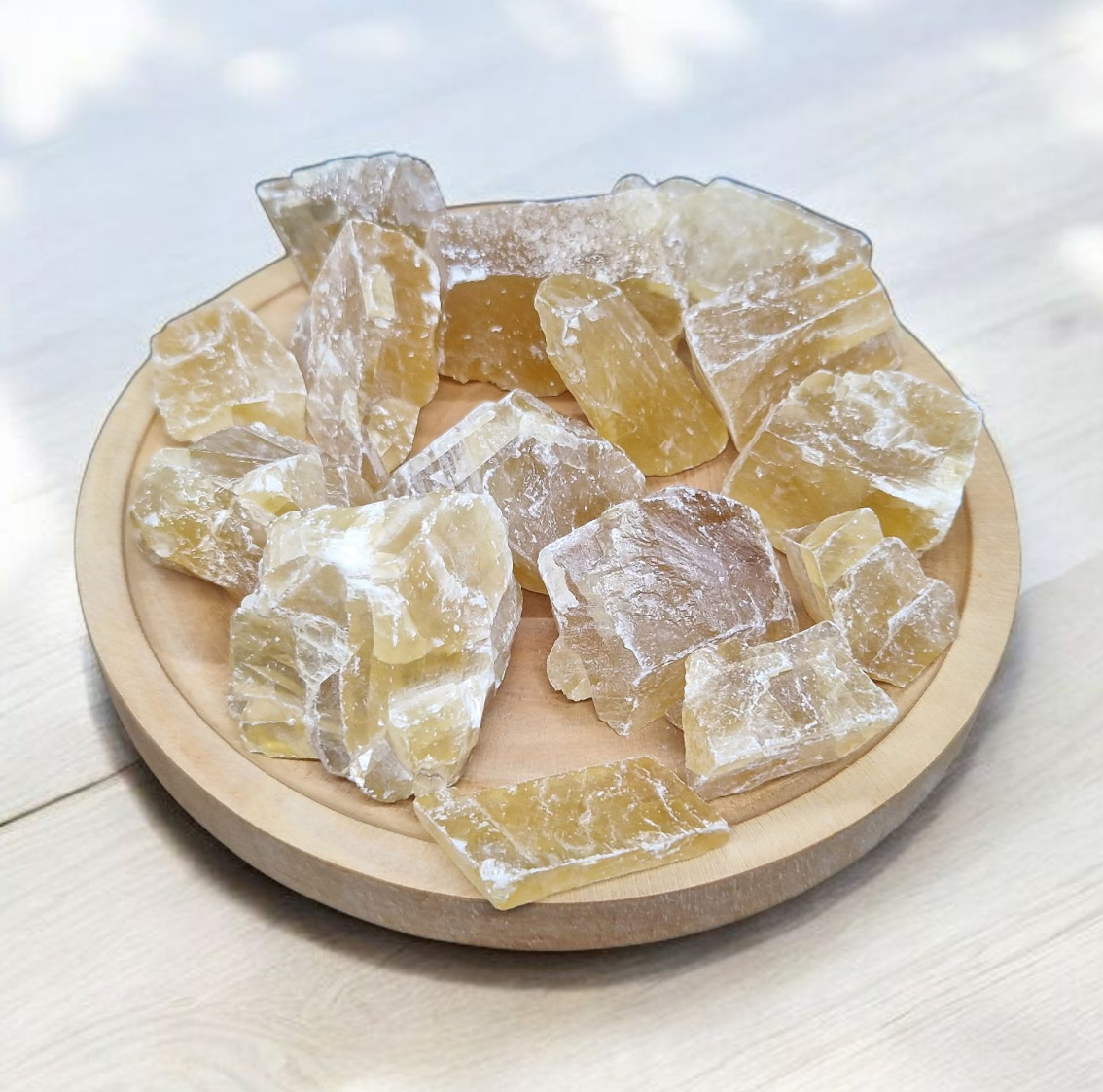 Calcite miel brute