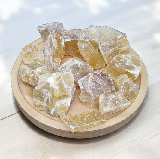 Calcite miel brute