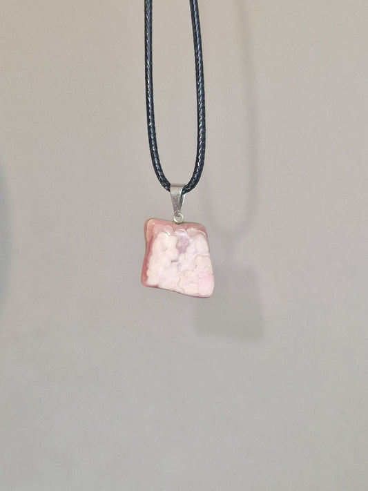 Pendentif Rhodochrosite pierre roulée
