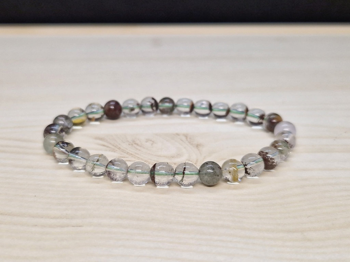 Bracelet Quartz Lodolite 6mm
