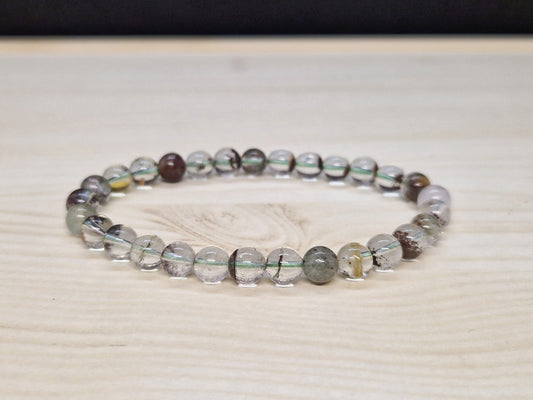 Bracelet Quartz Lodolite 6mm