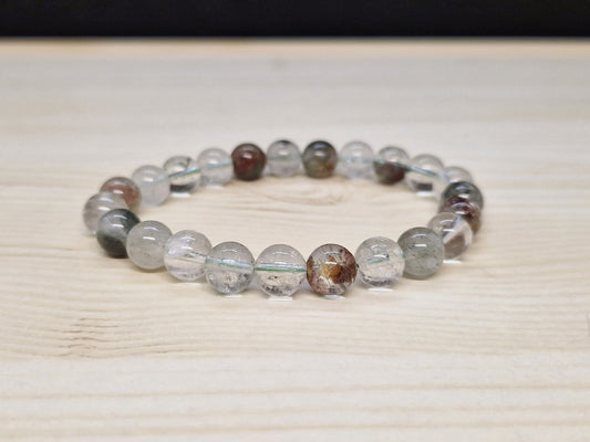 Bracelet Quartz Lodolite 8mm