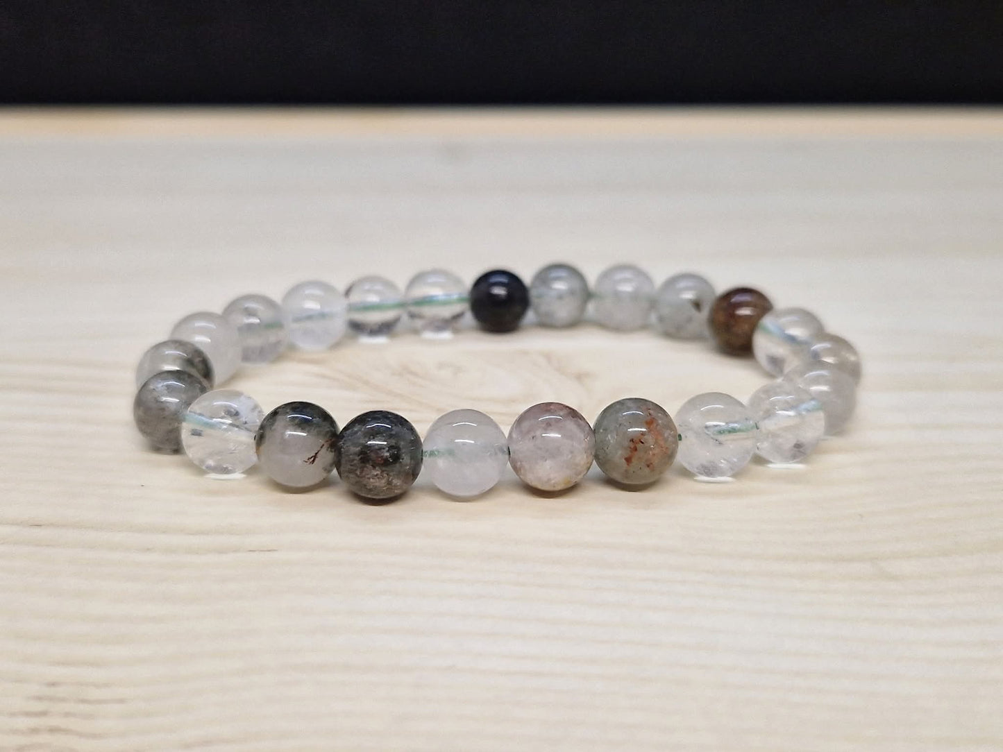 Bracelet Quartz Lodolite 8mm