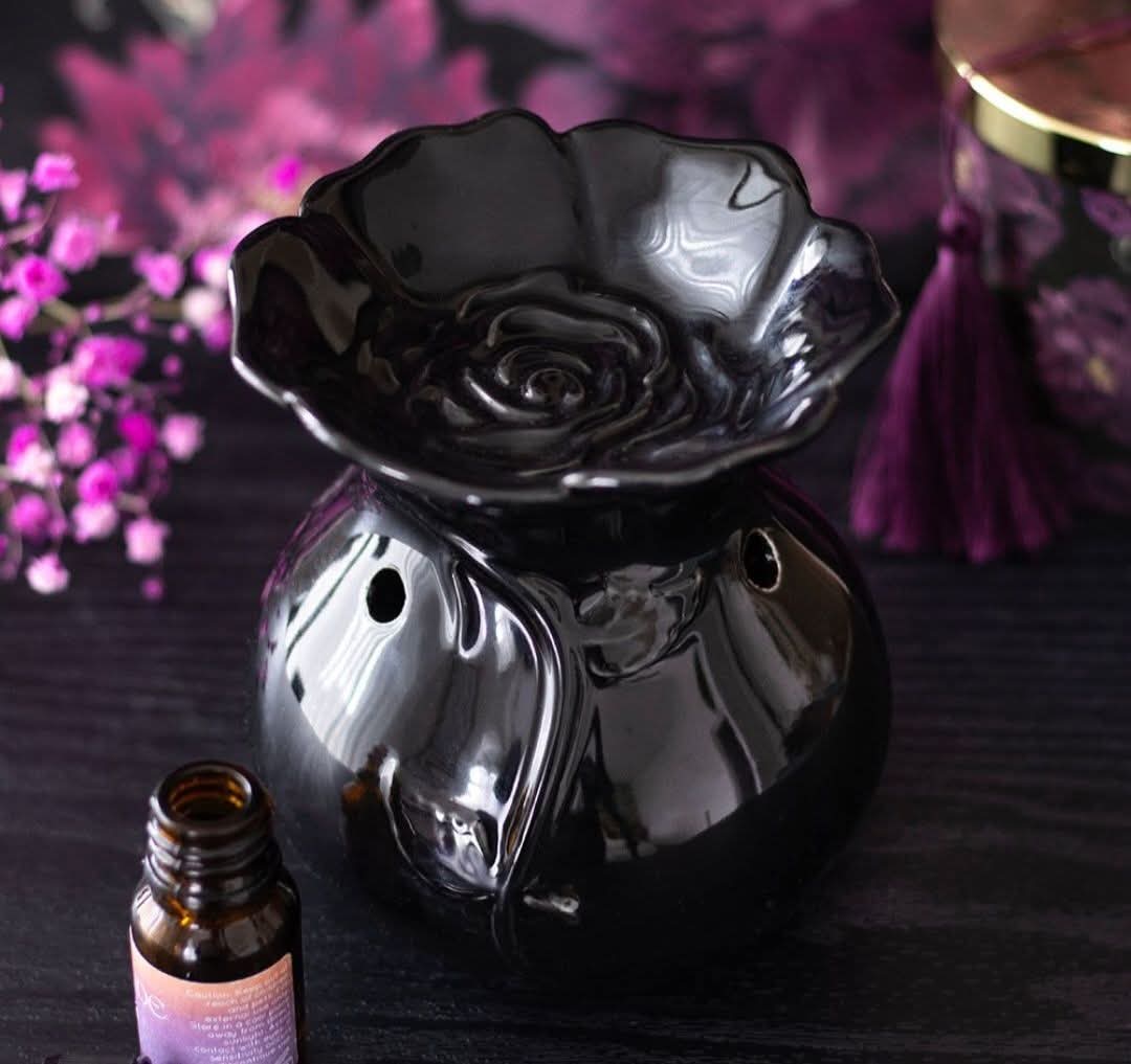 Brûle parfum rose noire