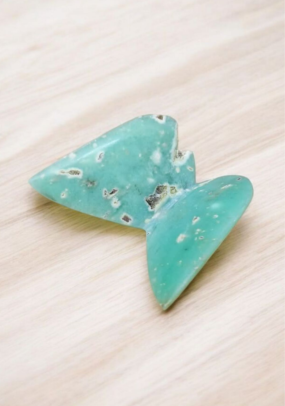 Papillon en Chrysoprase