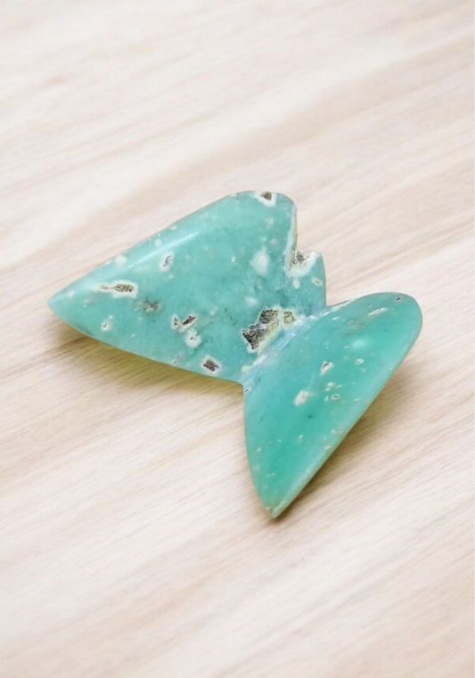 Papillon en Chrysoprase