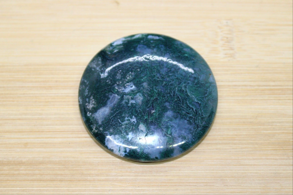 Galet plat Agate mousse