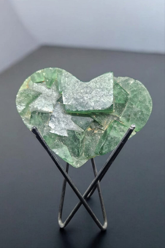 Cœur Fluorite verte