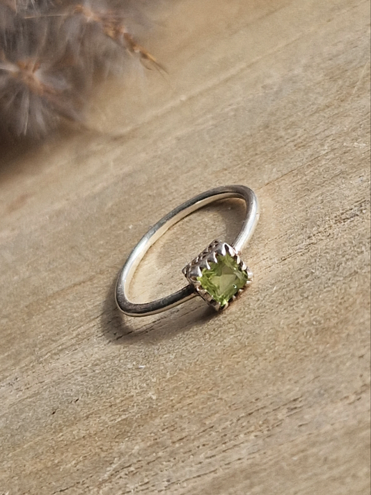 Bague Péridot Argent