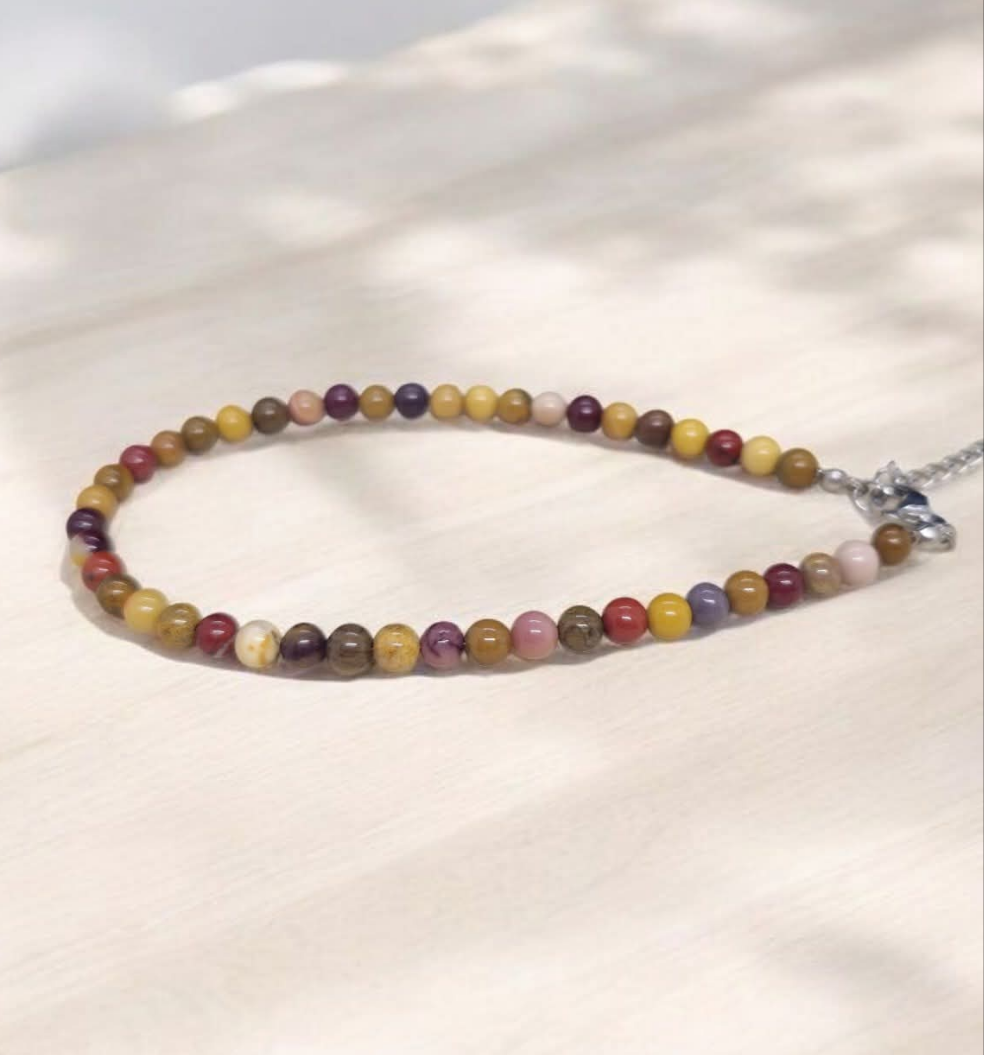 Bracelet de cheville Jaspe Mokaite