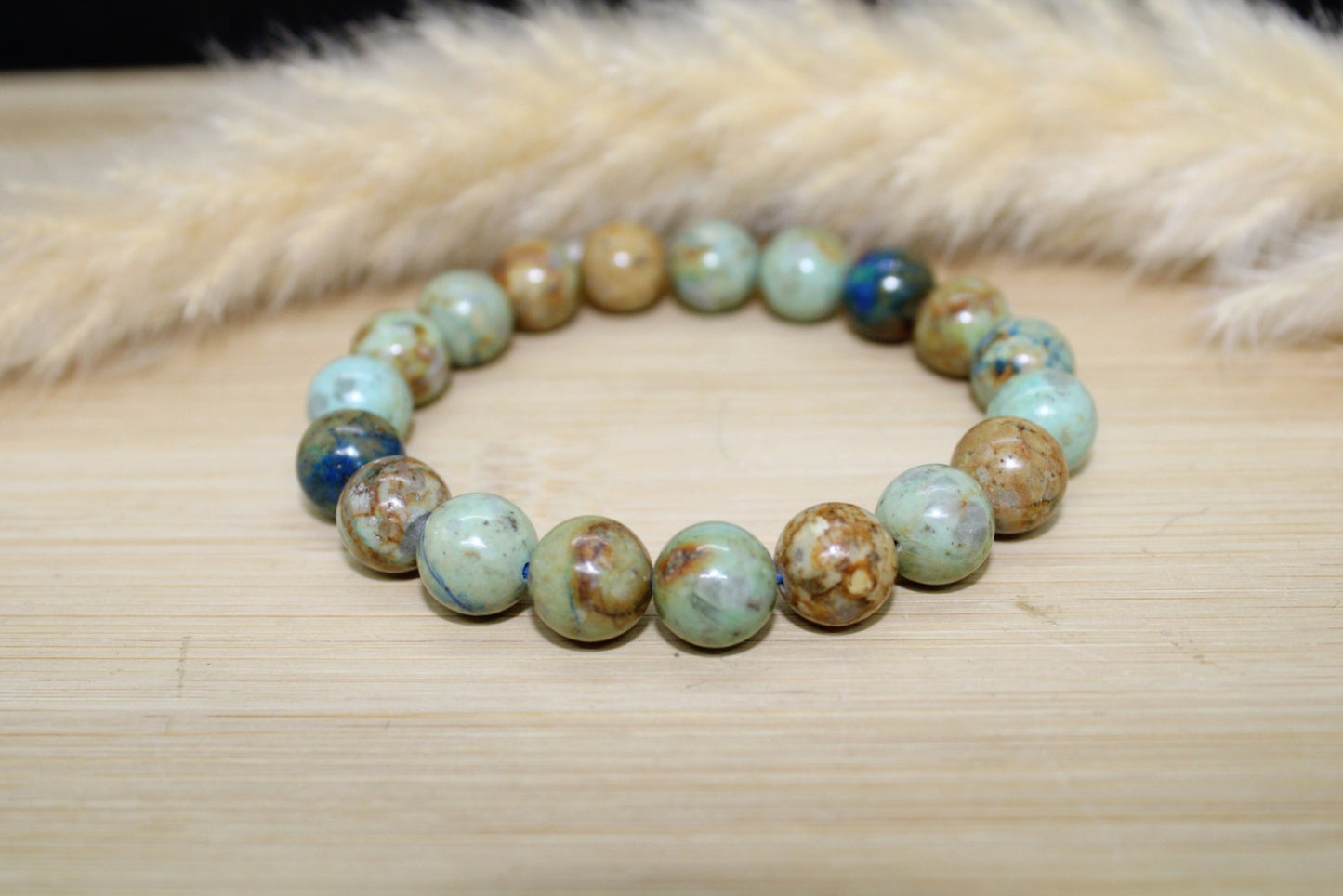 Bracelet Azurite Malachite 10mm