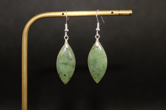 Boucles d'oreilles Jade nephrite