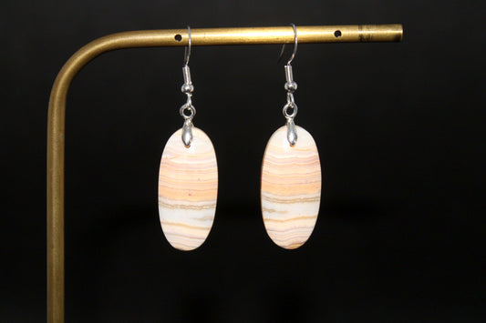 Boucles d'oreilles Agate rubannée